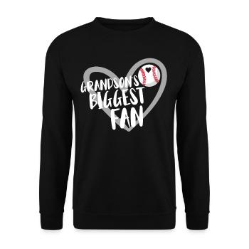 Baseball for Baseball Players - Unisex Sweatshirt - black - Front - Alina (178cm) & Michal (187cm)