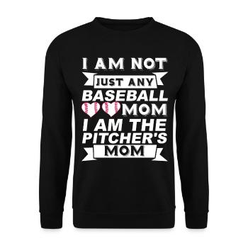 Baseball for Baseball Players - Unisex Sweatshirt - black - Front - Alina (178cm) & Michal (187cm)