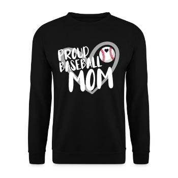 Baseball for Baseball Players - Unisex Sweatshirt - black - Front - Alina (178cm) & Michal (187cm)