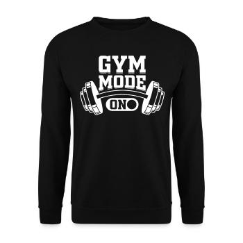 Musculation Fitness Workout Gym Bodybuilder - Gym - Sweat-shirt Unisexe - noir - Devant - Alina (178cm) & Michal (187cm)