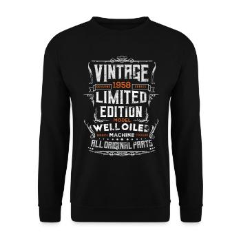 Millésime 1958 Edition Limitée - Sweat-shirt Unisexe - noir - Devant - Alina (178cm) & Michal (187cm)