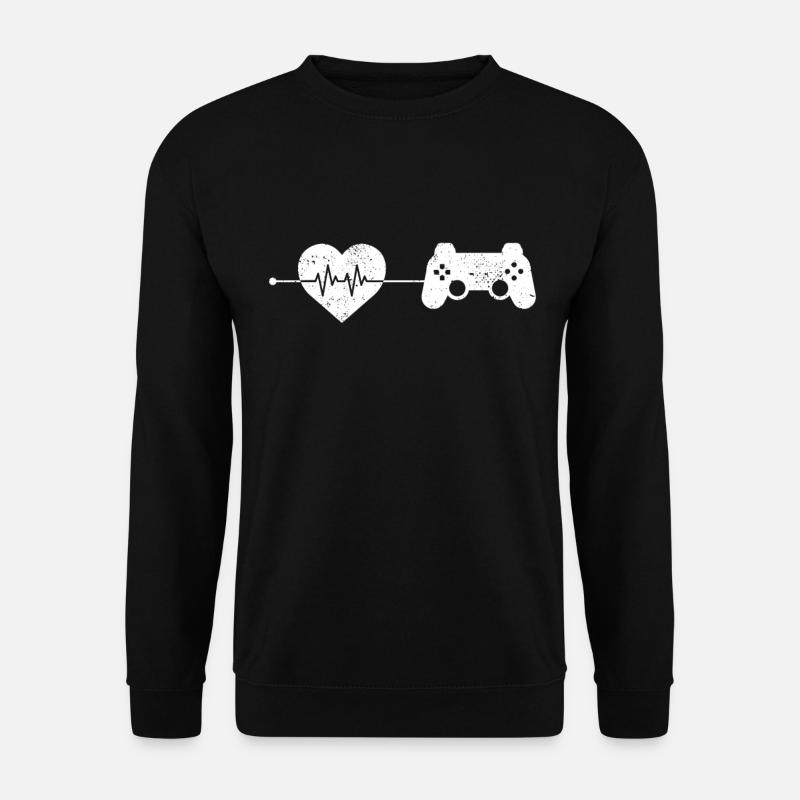 Jeu Heartbeat - Sweat-shirt Unisexe - noir