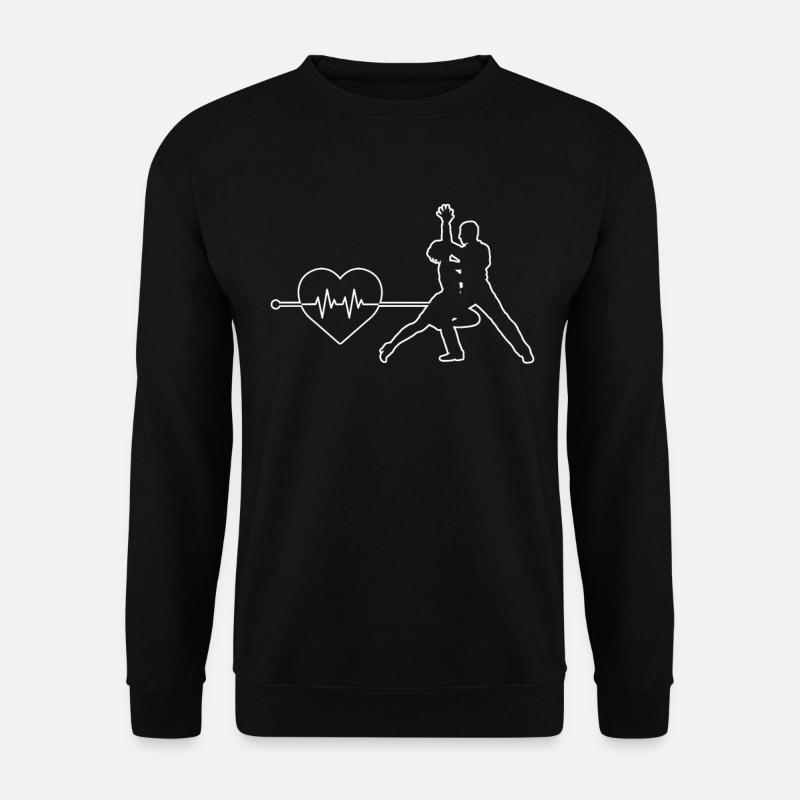 Dancing heartbeat - Unisex Sweatshirt - black