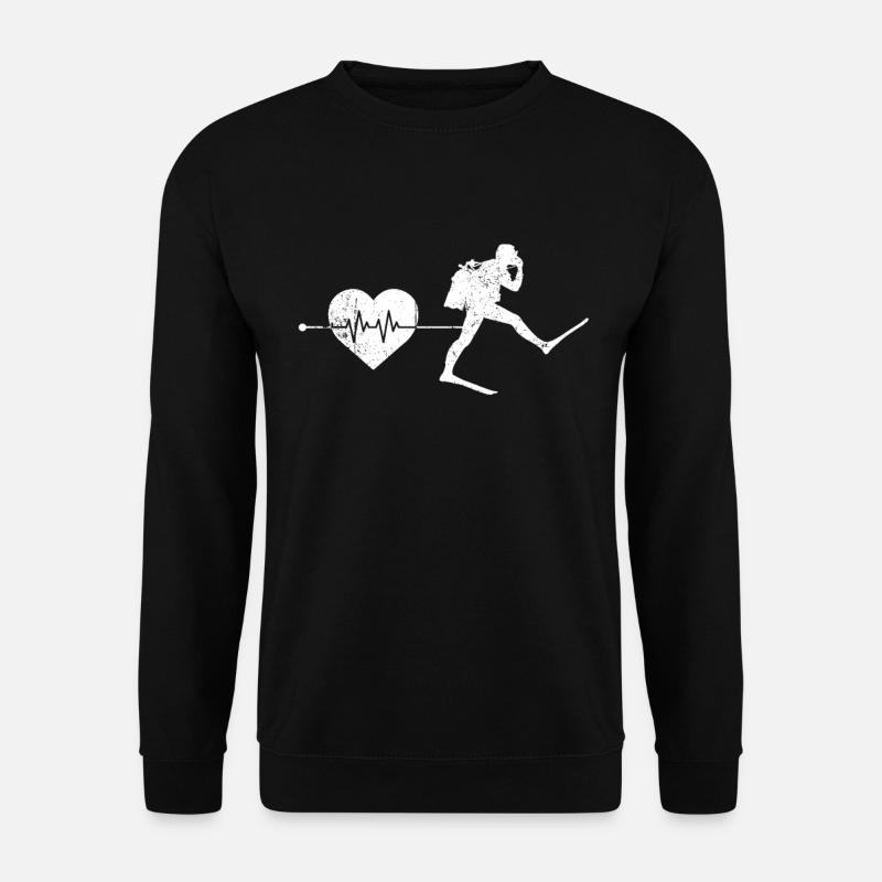 Diving heartbeat - Unisex Sweatshirt - black