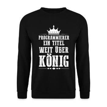 Programmieren Entwickler Coder Programmierer - Unisex Pullover - Schwarz - Vorne - Alina (178cm) & Michal (187cm)