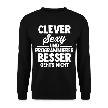 Programmieren Entwickler Coder Programmierer - Unisex Pullover - Schwarz - Vorne - Alina (178cm) & Michal (187cm)