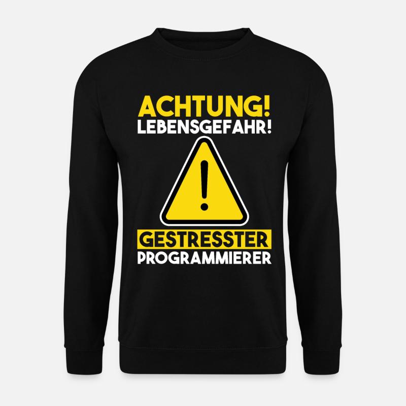 Programmieren Entwickler Coder Programmierer - Unisex Pullover - Schwarz
