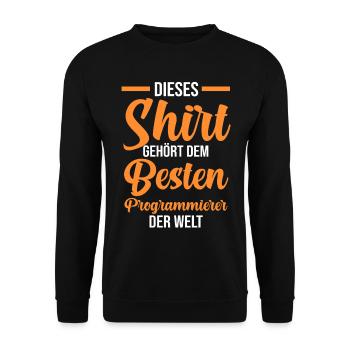 Programmieren Entwickler Coder Programmierer - Unisex Pullover - Schwarz - Vorne - Alina (178cm) & Michal (187cm)