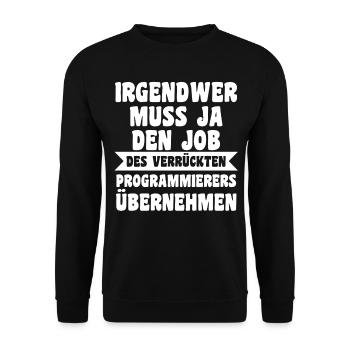 Programmieren Entwickler Coder Programmierer - Unisex Pullover - Schwarz - Vorne - Alina (178cm) & Michal (187cm)
