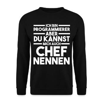 Programmieren Entwickler Coder Programmierer - Unisex Pullover - Schwarz - Vorne - Alina (178cm) & Michal (187cm)