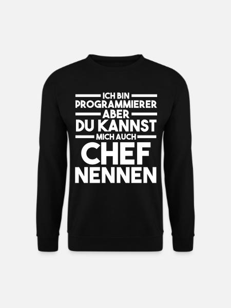 Programmieren Entwickler Coder Programmierer - Unisex Pullover - Schwarz