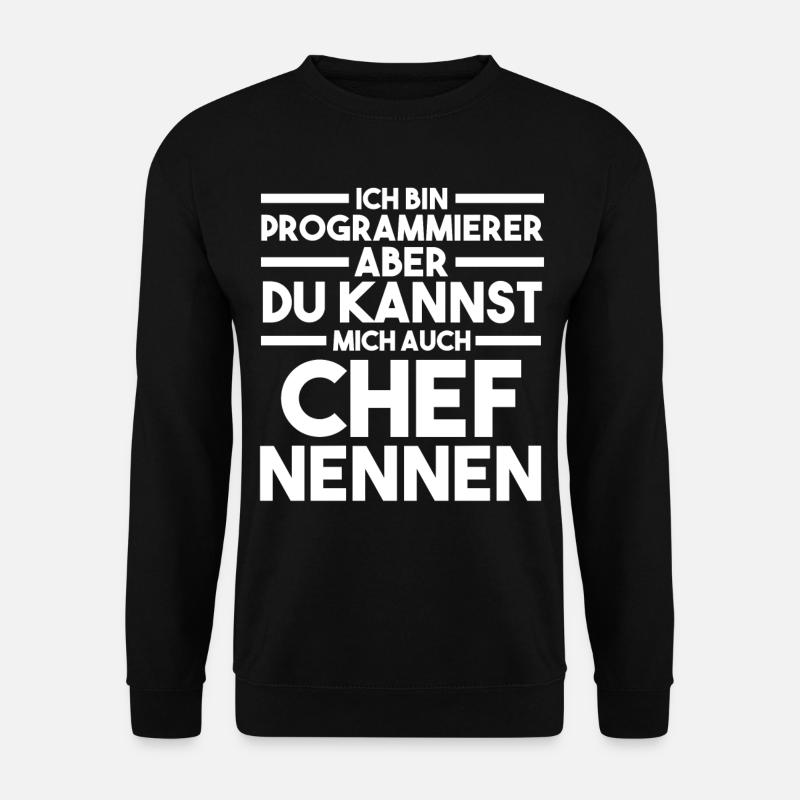 Programmieren Entwickler Coder Programmierer - Unisex Pullover - Schwarz