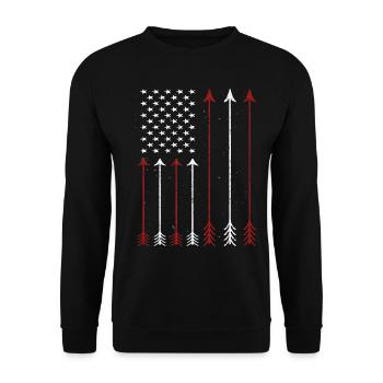 Archery Archer - Unisex Sweatshirt - black - Front - Alina (178cm) & Michal (187cm)