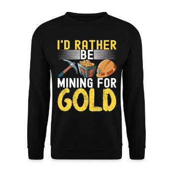 Chercheurs d’or Extraction d’or - Sweat-shirt Unisexe - noir - Devant - Alina (178cm) & Michal (187cm)