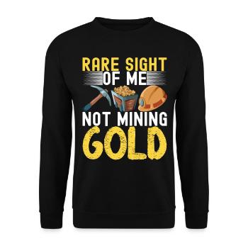 Gold Diggers Gold Mining - Unisex Sweatshirt - black - Front - Alina (178cm) & Michal (187cm)