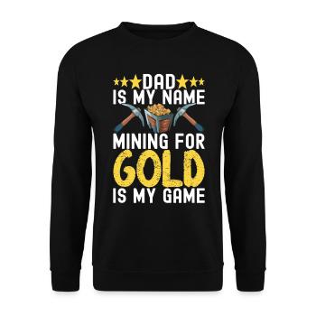 Gold Diggers Gold Mining - Unisex Sweatshirt - black - Front - Alina (178cm) & Michal (187cm)