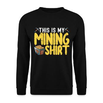 Gold Diggers Gold Mining - Unisex Sweatshirt - black - Front - Alina (178cm) & Michal (187cm)