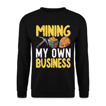 Chercheurs d’or Extraction d’or - Sweat-shirt Unisexe - noir - Devant - Alina (178cm) & Michal (187cm)