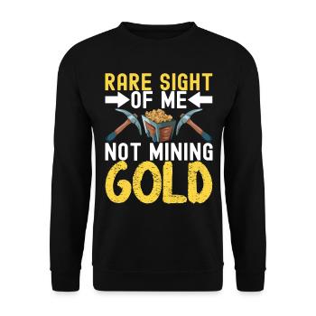 Chercheurs d’or Extraction d’or - Sweat-shirt Unisexe - noir - Devant - Alina (178cm) & Michal (187cm)