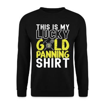 Gold Diggers Gold Mining - Unisex Sweatshirt - black - Front - Alina (178cm) & Michal (187cm)