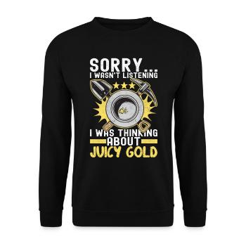Chercheurs d’or Extraction d’or - Sweat-shirt Unisexe - noir - Devant - Alina (178cm) & Michal (187cm)