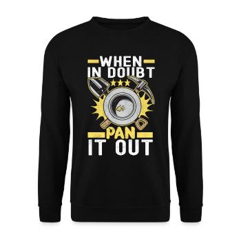 Gold Diggers Gold Mining - Unisex Sweatshirt - black - Front - Alina (178cm) & Michal (187cm)