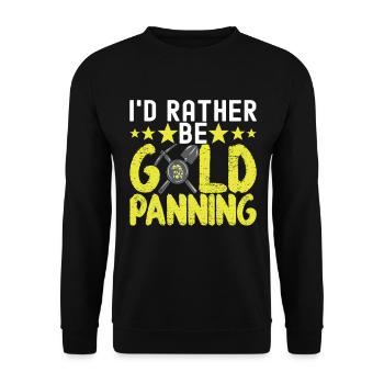 Gold Diggers Gold Mining - Unisex Sweatshirt - black - Front - Alina (178cm) & Michal (187cm)