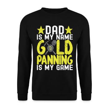 Gold Diggers Gold Mining - Unisex Sweatshirt - black - Front - Alina (178cm) & Michal (187cm)