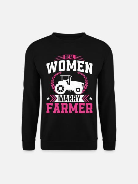 Farming Farmer Husband Wife - Unisex Sweatshirt - black