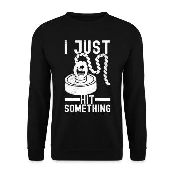 Magnet Fischer Magnet Pêche - Sweat-shirt Unisexe - noir - Devant - Alina (178cm) & Michal (187cm)