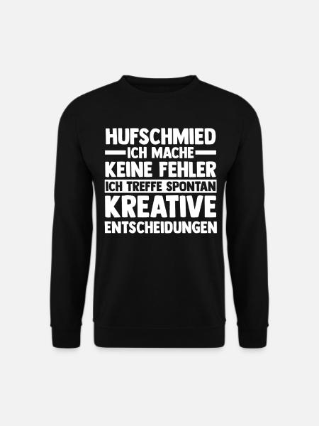 Hufbeschlagschmied Pferdeschmied Hufschmied - Unisex Pullover - Schwarz