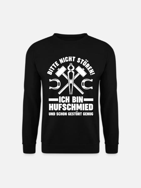 Hufbeschlagschmied Pferdeschmied Hufschmied - Unisex Pullover - Schwarz