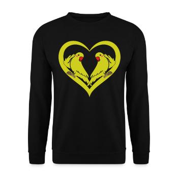 Cockatiel Bird Lover - Parrot Bird Lover Parrot Bi - Unisex Pullover - Schwarz - Vorne - Alina (178cm) & Michal (187cm)
