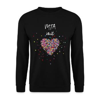 MTA mit Herz Medizinisch Technische Assistentin - Unisex Pullover - Schwarz - Vorne - Alina (178cm) & Michal (187cm)