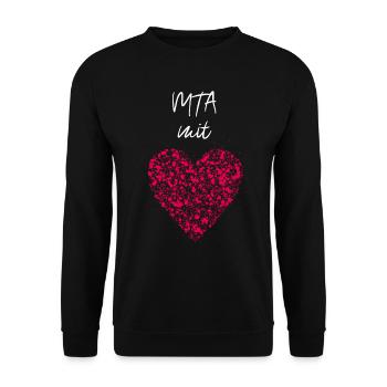 MTA mit Herz Krankenhaus Facharztpraxis Klinik - Unisex Pullover - Schwarz - Vorne - Alina (178cm) & Michal (187cm)