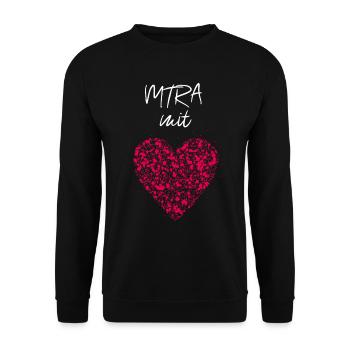 MTRA mit Herz Gesundheitswesen Facharztpraxis - Unisex Pullover - Schwarz - Vorne - Alina (178cm) & Michal (187cm)