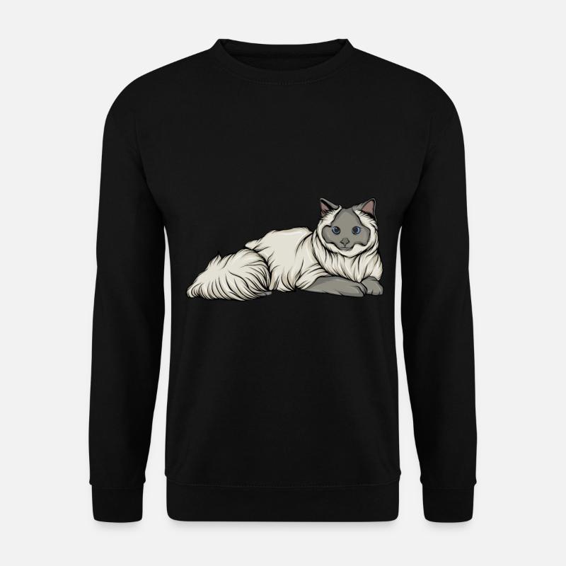 Katze - Unisex Pullover - Schwarz