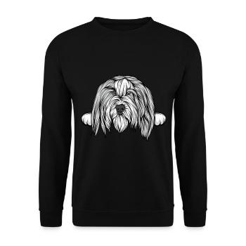Chien - Sweat-shirt Unisexe - noir - Devant - Alina (178cm) & Michal (187cm)