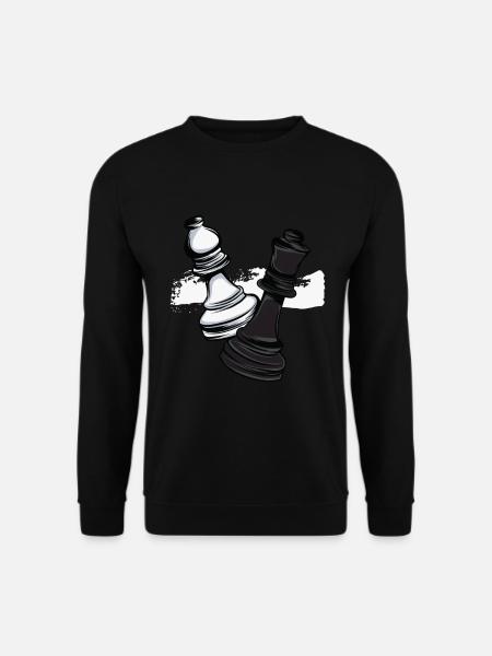 Chess Runner Checkers - Unisex Sweatshirt - black