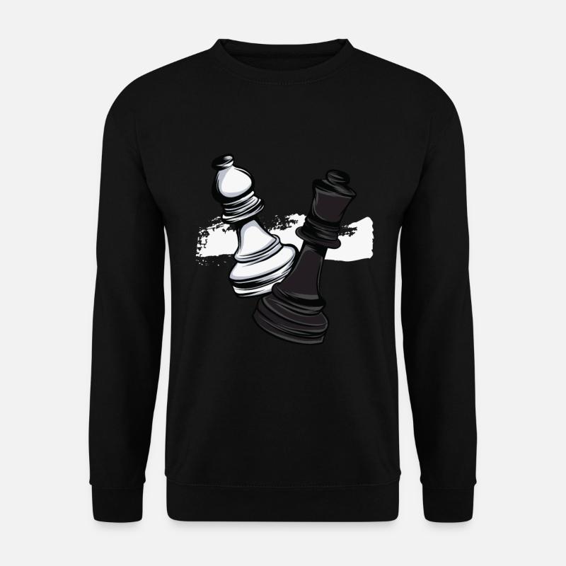 Chess Runner Checkers - Unisex Sweatshirt - black