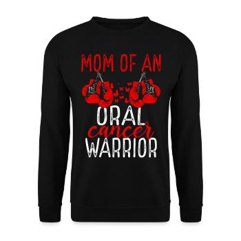 Maman Sensibilisation au cancer de la cavité buccale Fête des mères Maman - Sweat-shirt Unisexe - noir - Devant - Alina (178cm) & Michal (187cm)