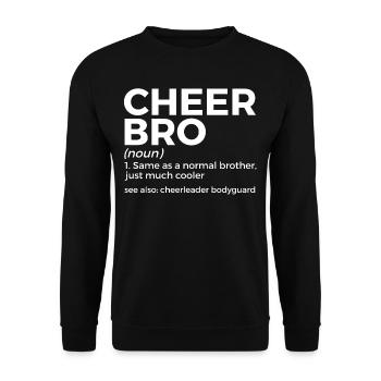 Cheerleader Cheerleading - Unisex Sweatshirt - black - Front - Alina (178cm) & Michal (187cm)