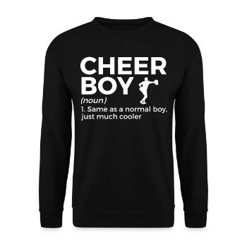 Cheerleader Cheerleading - Unisex Pullover - Schwarz - Vorne - Alina (178cm) & Michal (187cm)