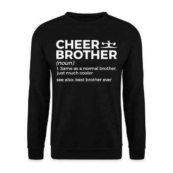Cheerleader Cheerleading - Unisex Sweatshirt - black - Front - Alina (178cm) & Michal (187cm)