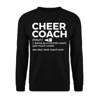 Cheerleader Cheerleading - Unisex Pullover - Schwarz - Vorne - Alina (178cm) & Michal (187cm)