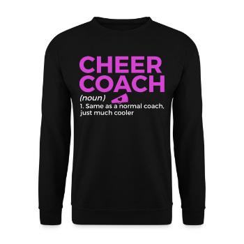Cheerleader Cheerleading - Unisex Pullover - Schwarz - Vorne - Alina (178cm) & Michal (187cm)
