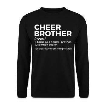 Cheerleader Cheerleading - Unisex Sweatshirt - black - Front - Alina (178cm) & Michal (187cm)