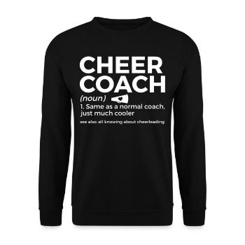 Cheerleader Cheerleading - Unisex Sweatshirt - black - Front - Alina (178cm) & Michal (187cm)