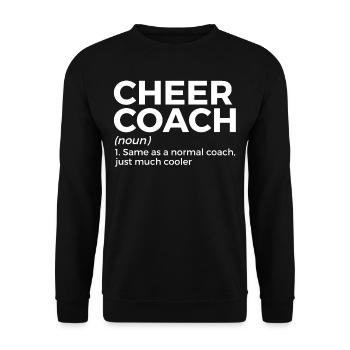Cheerleader Cheerleading - Unisex Sweatshirt - black - Front - Alina (178cm) & Michal (187cm)