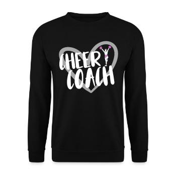 Cheerleader Cheerleading - Unisex Sweatshirt - black - Front - Alina (178cm) & Michal (187cm)